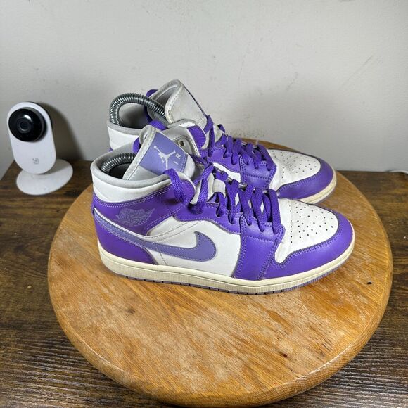 Jordan Shoes - Air Jordan‎ 1 Mid Action Grape Women's Size 7 Shoes Sneakers DR8884-001